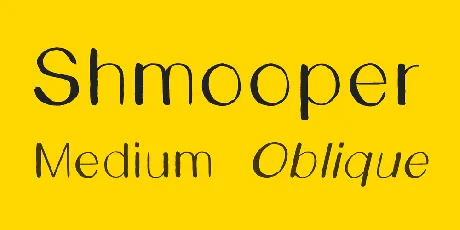 Shmooper font