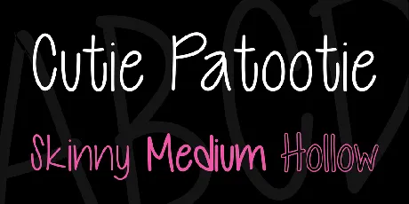 Cutie Patootie font