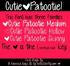 Cutie Patootie font