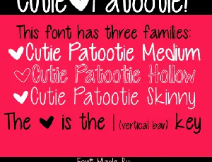 Cutie Patootie font