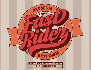 Fast Rider font