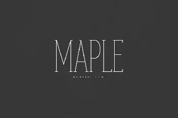 Maple font