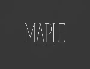 Maple font