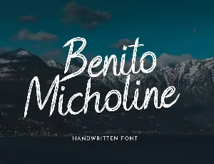 Benito Micholine font