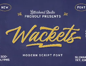 Wackets font