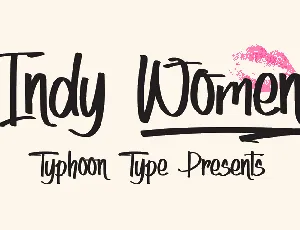 Indy Women Script font