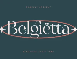 Belgietta font