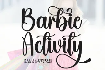 Barbie Activity font