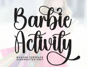 Barbie Activity font