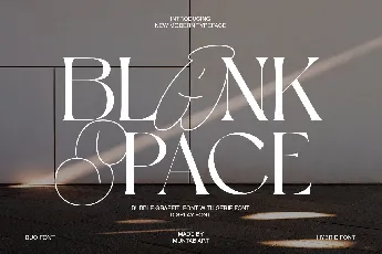 Blank Space font