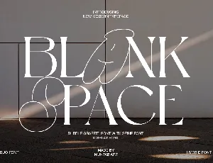 Blank Space font