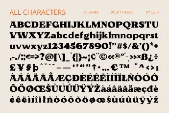 CS Calika font