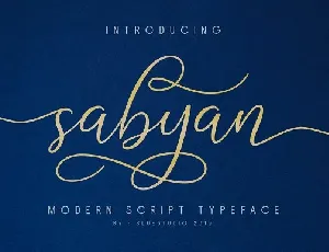 Sabyan Calligraphy font