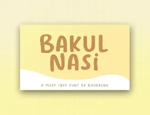 Bakul Nasi font