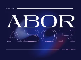 Abor - Demo Version font