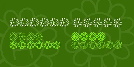 Flower Power font