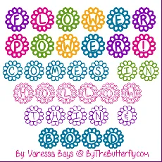 Flower Power font