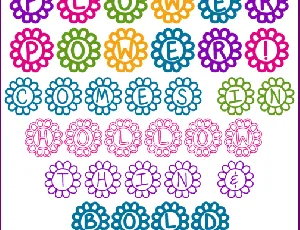 Flower Power font