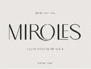 Miroles font