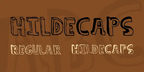 hildeCAPS font