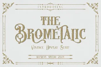 Brometalic Typeface font