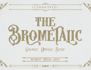 Brometalic Typeface font