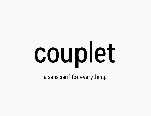 Couplet CF Family font