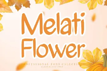 Melati Flower Brush font