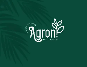 Agron Display font