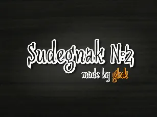 SudegnakNo2 font