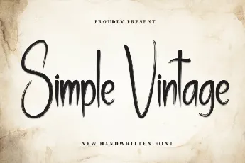 Simple Vintage Script font