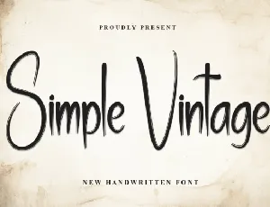 Simple Vintage Script font