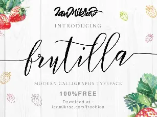 Frutilla Script Free Download font