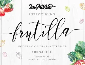 Frutilla Script Free Download font