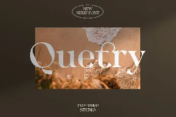 Quetry font