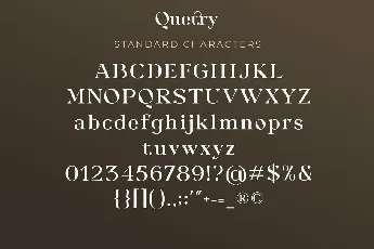 Quetry font