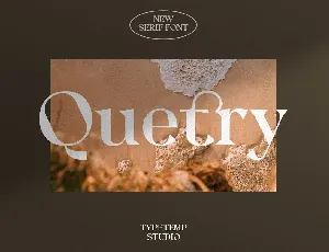 Quetry font