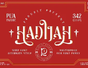 Hadijah Free Trial font