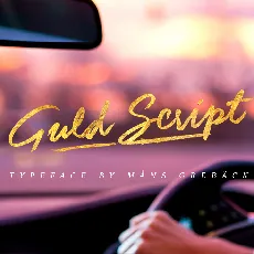 Guld Script PERSONAL USE ONLY font