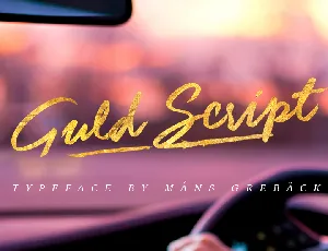 Guld Script PERSONAL USE ONLY font