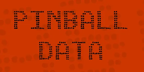 Pinball Data font