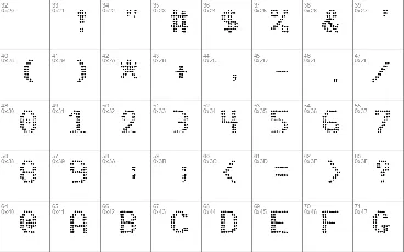 Pinball Data font