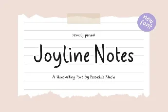 Joyline Notes font