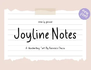 Joyline Notes font