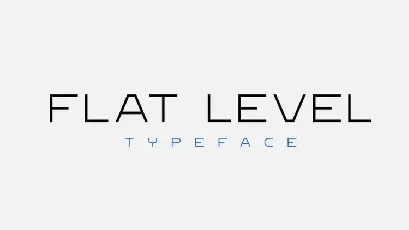 Flat Level font