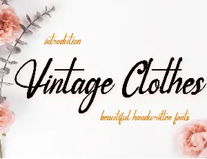 Vintage Clothes font