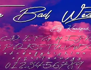 The Bad Weather font