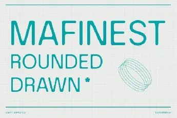 Mafinest Rounded Drawn font