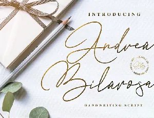 Andrea Bilarosa font