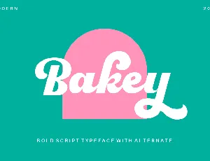 Bakey font